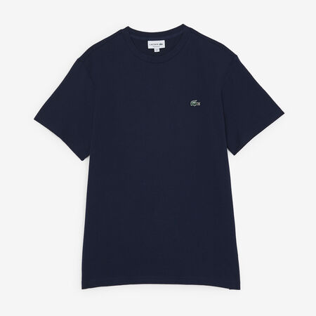 LACOSTE TEE SHIRT CLASSIC SMALL LOGO SL MARINEBLAUW/GROEN HEREN