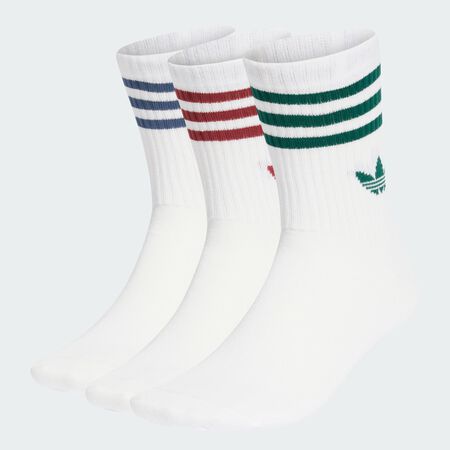 ADIDAS ORIGINALS CHAUSSETTES X3 CREW 3 STRIPES WIT/ROOD HEREN