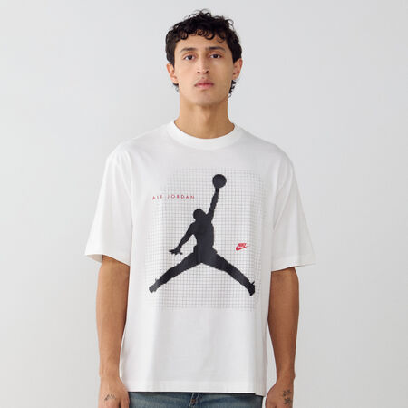 JORDAN TEE SHIRT BIG JUMPMAN WIT/ZWART HEREN