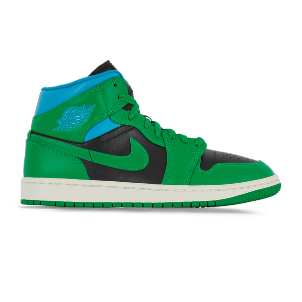 JORDAN AIR JORDAN 1 MID LUCKY GREEN GROEN ZWART SNEAKERS DAMES Courir