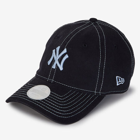 NEW ERA 9TWENTY WOMEN NY CONTRAST STITCH ZWART/BLAUW DAMES