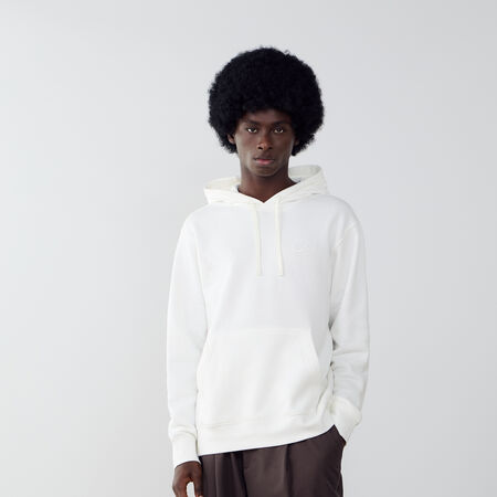 NIKE HOODIE CLUB SMALL LOGO ECRU HEREN