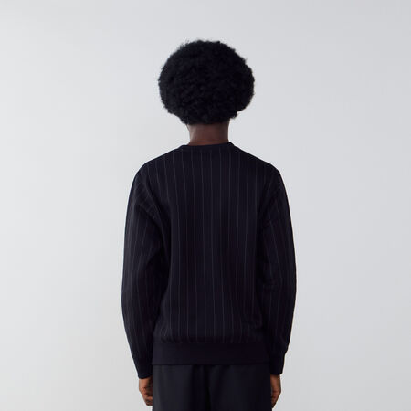 NIKE SWEAT CREW JUST DO IT AOP ZWART/WIT HEREN