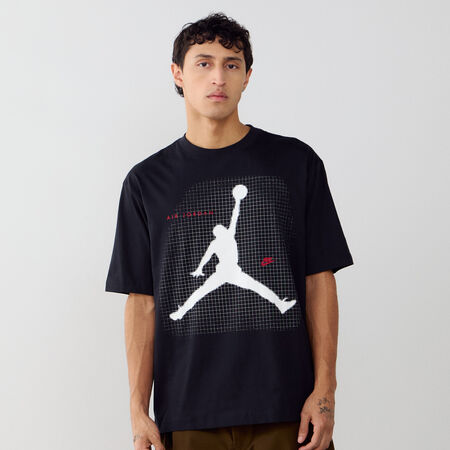 JORDAN TEE SHIRT BIG JUMPMAN ZWART/WIT HEREN