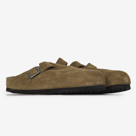 BIRKENSTOCK boston BOSTON SUEDE DARK TEA BRUIN HEREN