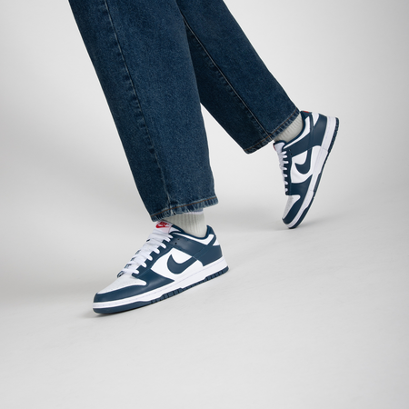 人気新品入荷 DUNK NIKE LOW HEREN SNEAKERS - BLAUW/WIT BLUE VALERIAN 靴