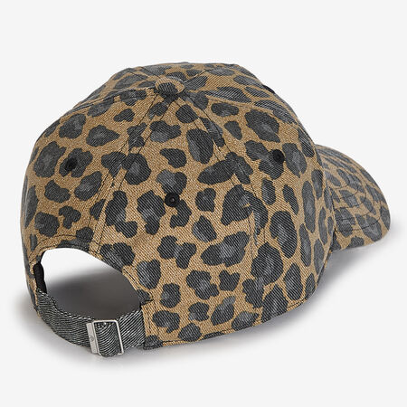 ADIDAS ORIGINALS CASQUETTE TREFOIL LEOPARD BRUIN/WIT HEREN