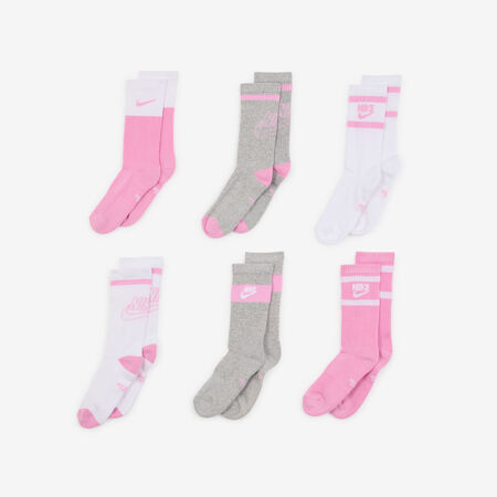 NIKE CHAUSSETTES X6 CREW 144 GFX2 WIT/ROZE HEREN