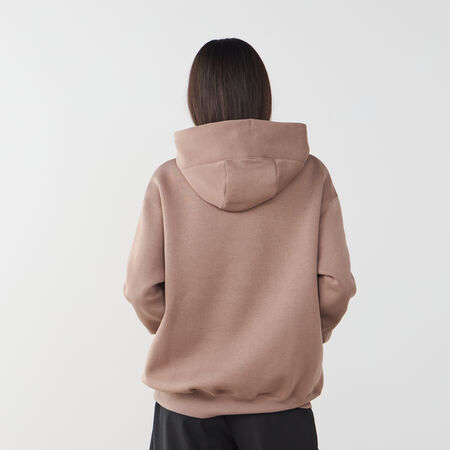 NIKE HOODIE PHOENIX LONG OVERSIZED BRUIN/WIT DAMES