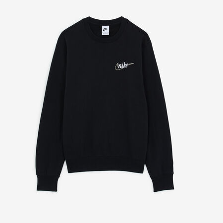 NIKE SWEAT CREW CLUB CTB ZWART/ECRU HEREN