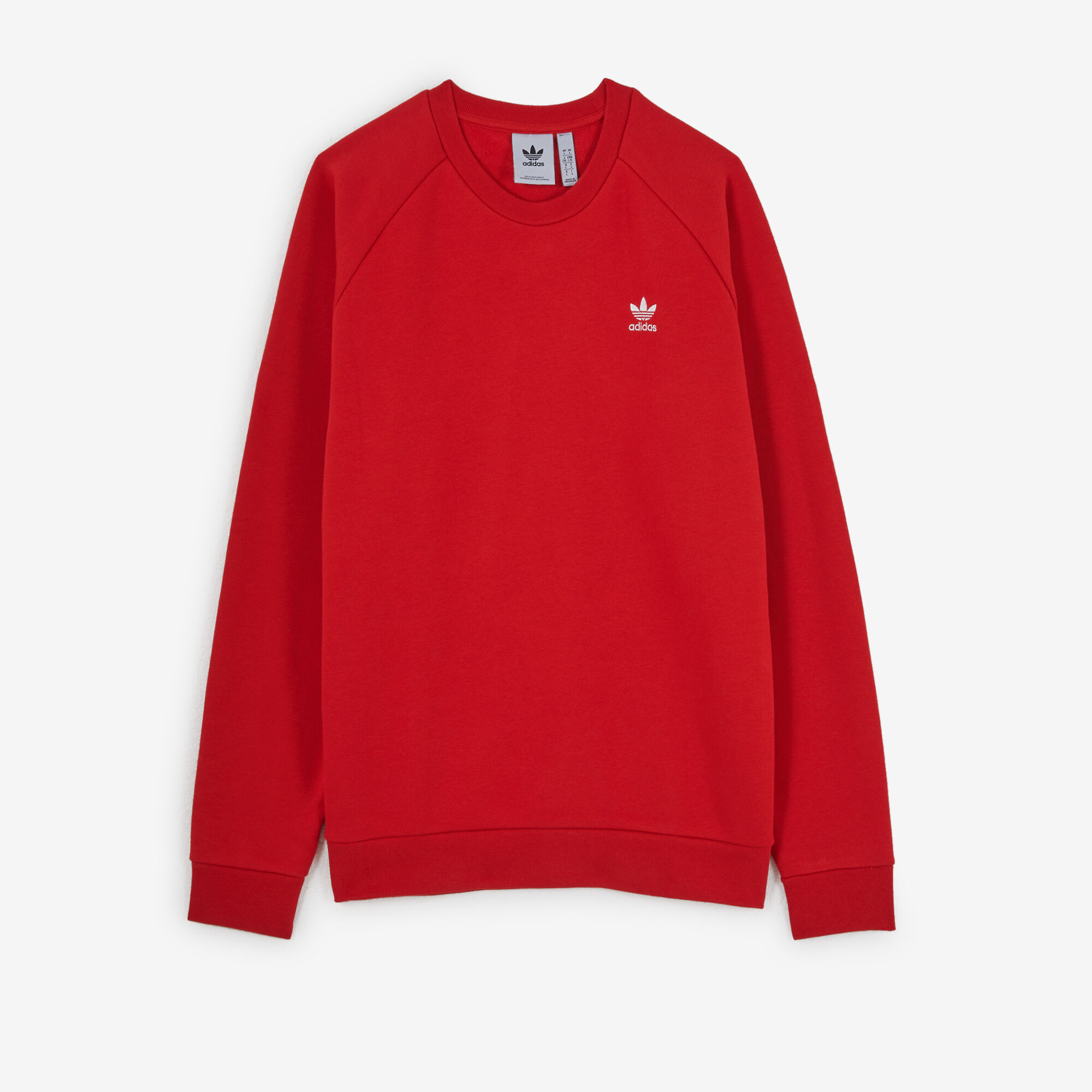 ADIDAS ORIGINALS CREW ESSENTIAL TREFOIL SWEATER ROOD TRUI HEREN