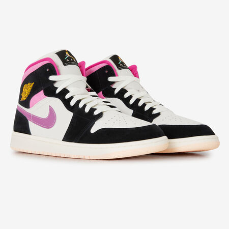 JORDAN air jordan 1 AIR JORDAN 1 MID ZWART/ROZE HEREN