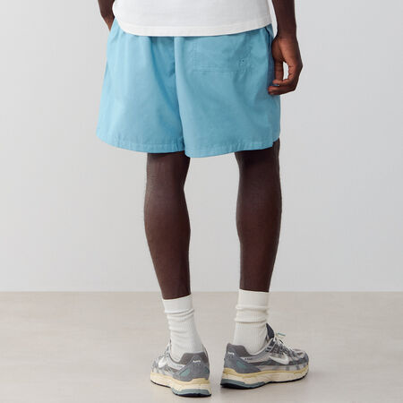 NIKE SHORT CLUB WOVEN FLOW BLAUW/WIT HEREN