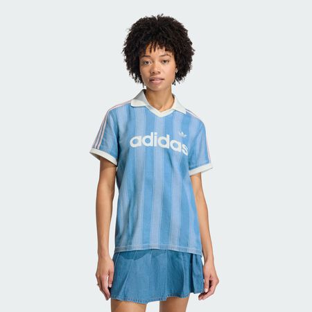 ADIDAS ORIGINALS JERSEY DENIM BLAUW DAMES