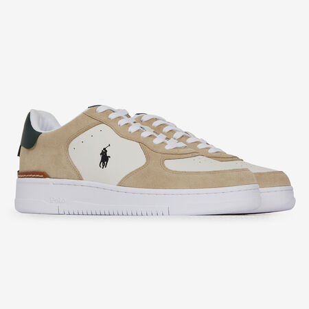 POLO RALPH LAUREN MASTERS COURT SUEDE WIT/BEIGE HEREN