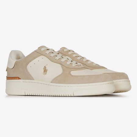 POLO RALPH LAUREN MASTERS COURT SUEDE WIT/BEIGE HEREN