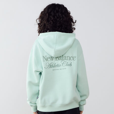 NEW BALANCE HOODIE ATHLETICS CLUB GROEN DAMES