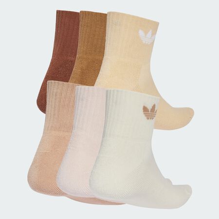 ADIDAS ORIGINALS CHAUSSETTES X6 QUARTER TREFOIL BEIGE/BRUIN HEREN
