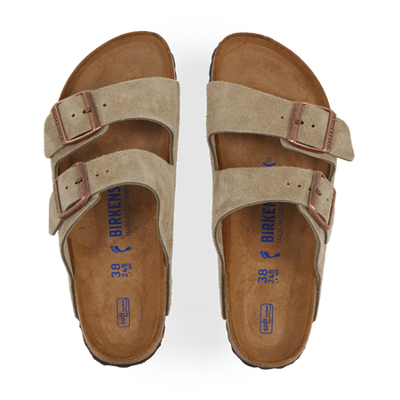 BIRKENSTOCK arizona ARIZONA SUEDE TAUPE TAUPE DAMES