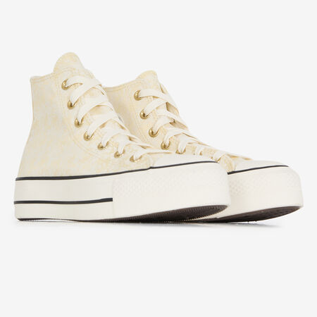 CONVERSE CHUCK TAYLOR LIFT HI BEIGE DAMES