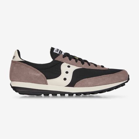 TRAINER 80 : ZWART/BRUIN