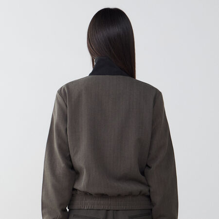 ADIDAS ORIGINALS JACKET FZ TAILORED GRIJS/ZWART DAMES