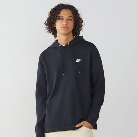NIKE HOODIE CLUB KNIT ZWART/WIT HEREN