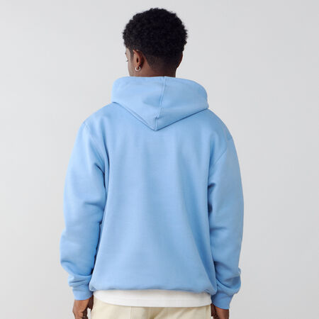 ADIDAS ORIGINALS HOODIE ESSENTIAL TREFOIL LOOSE BLAUW/WIT HEREN