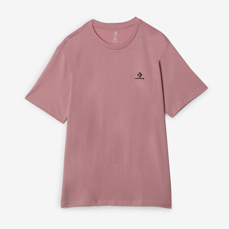 CONVERSE TEE SHIRT STAR CHEVRON ROZE/BRUIN HEREN