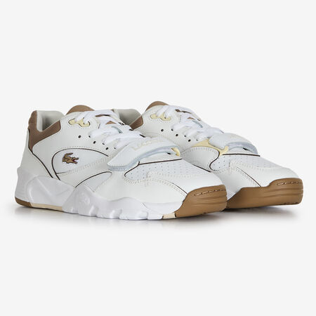 LACOSTE GAME TRAINER PRO WIT/BRUIN HEREN