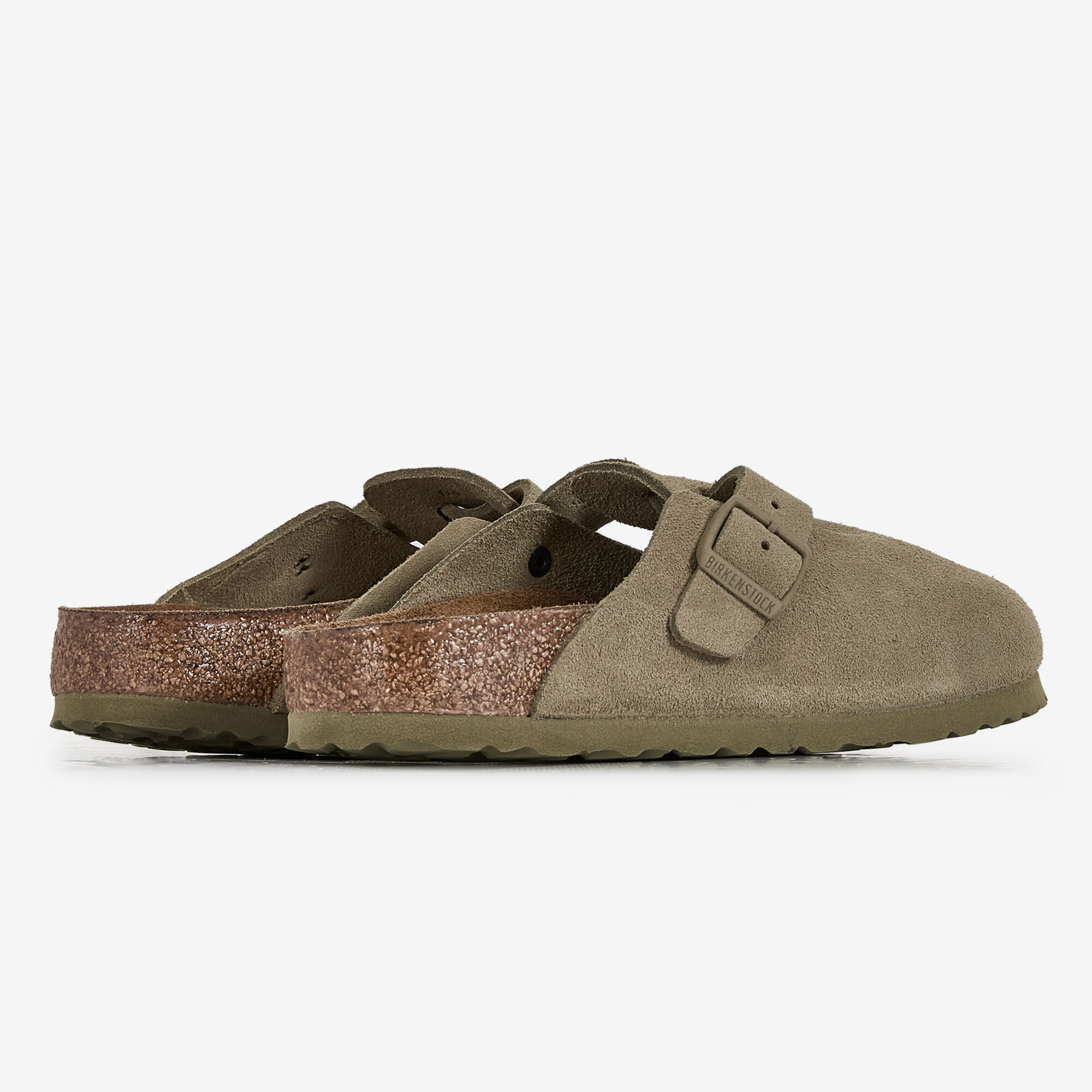 BIRKENSTOCK BOSTON SUEDE FADED KHAKI KHAKI - SNEAKERS DAMES