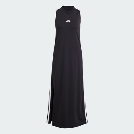 ADIDAS SPORTSWEAR Robe longue dos nageur 3 bandes Essentials Black / White DAMES