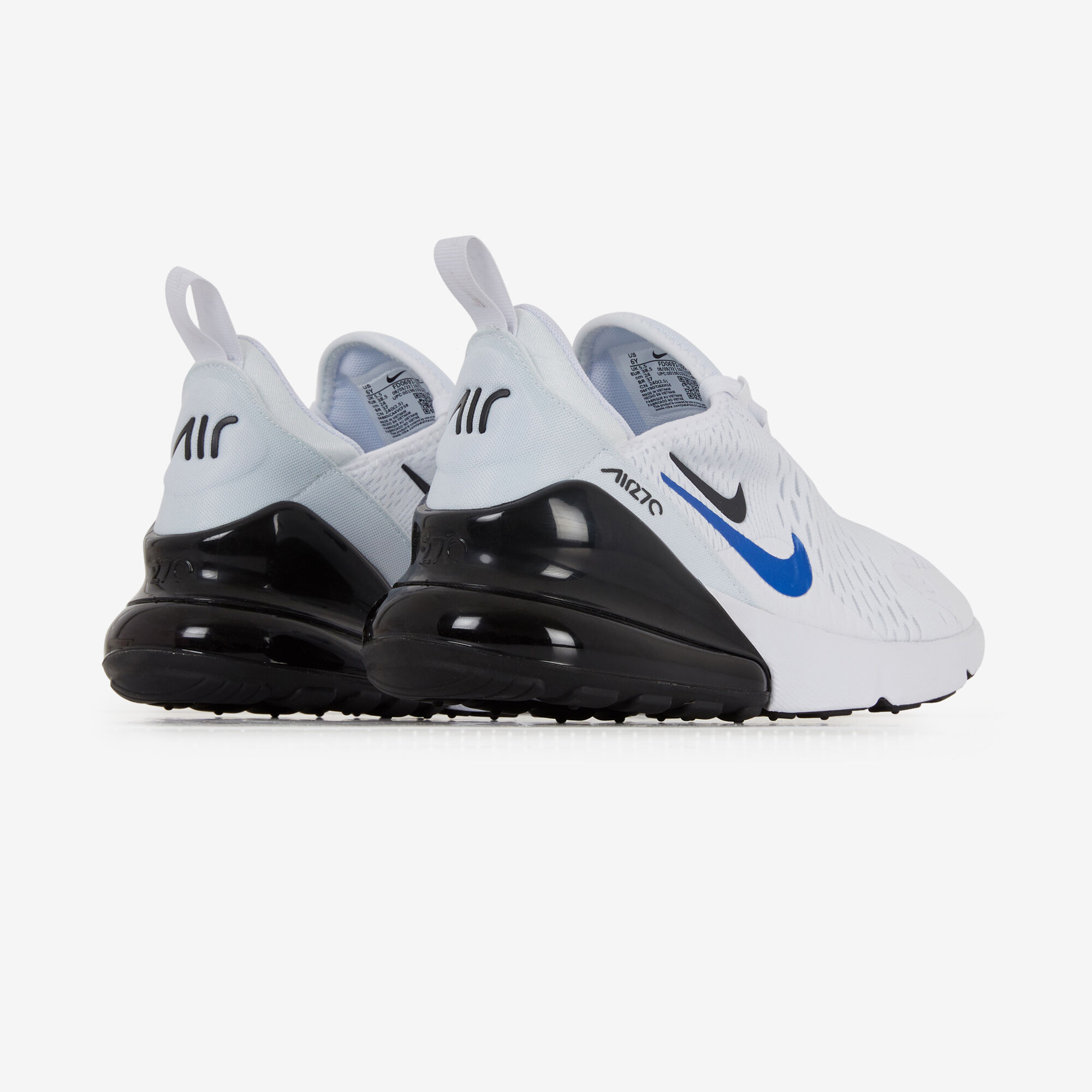 NIKE AIR MAX 270 SWOOSH PACK WIT BLAUW SNEAKERS KINDEREN