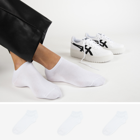 PACK CHAUSSETTES X3 INVISIBLES COURIR : WIT