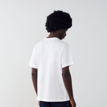 NEW BALANCE TEE SHIRT CHEST LOGO WIT/ZWART HEREN