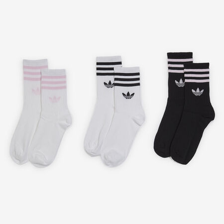 ADIDAS ORIGINALS CHAUSSETTES X3 CREW 3 STRIPES WIT/ZWART UNISEX
