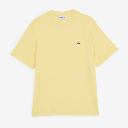 LACOSTE TEE SHIRT CLASSIC SMALL LOGO GEEL/GROEN HEREN