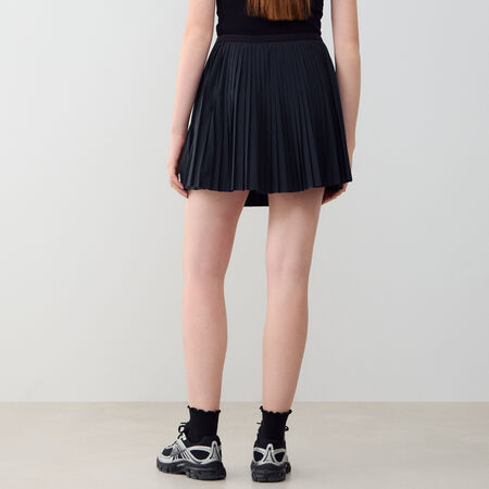 NIKE SKIRT PLEATED ZWART/BEIGE DAMES