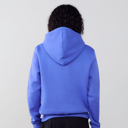 NIKE HOODIE CLUB CENTERED LOGO BLAUW DAMES