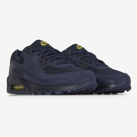 NIKE AIR MAX 90 MARINEBLAUW/GEEL HEREN