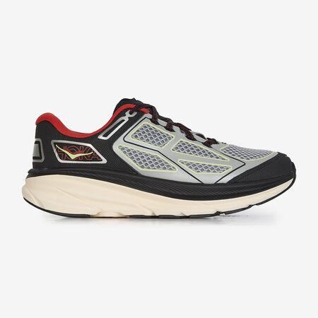 HOKA CLIFTON ONE9 ZWART/ROOD HEREN