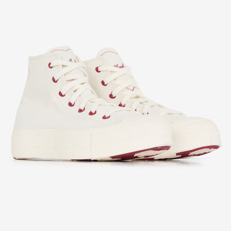 CONVERSE CHUCK TAYLOR LIFT HI LOVE WIT/ROOD DAMES