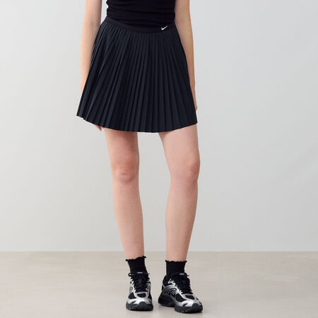 NIKE SKIRT PLEATED ZWART/BEIGE DAMES