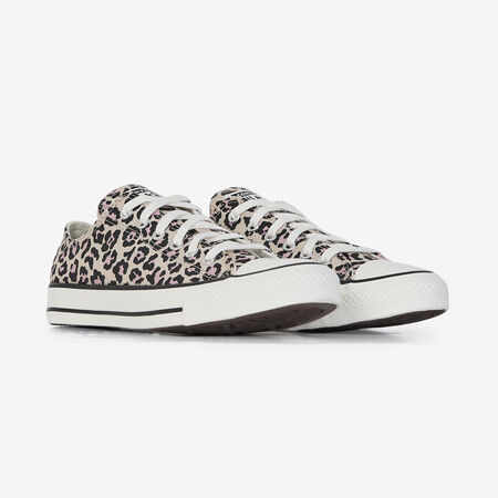 CONVERSE CHUCK TAYLOR ALL STAR OX LEOPARD BEIGE/ZWART JUNIOR
