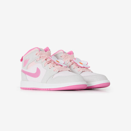 JORDAN air jordan 1 AIR JORDAN 1 MID GRIJS/ROZE KIND