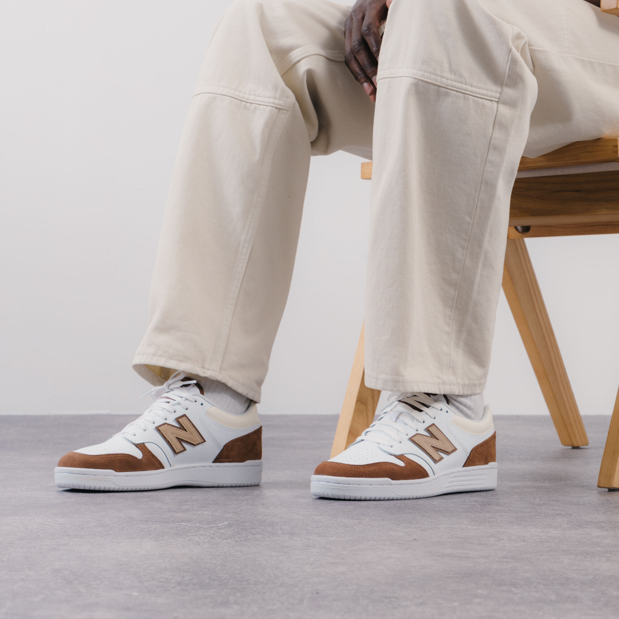 New balance hot sale white suede