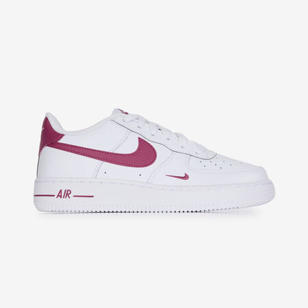 AIR FORCE 1 LOW MINI SWOOSH : WIT/ROOD
