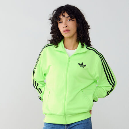 ADIDAS ORIGINALS JACKET FZ FIREBIRD LOOSE GROEN/ZWART DAMES