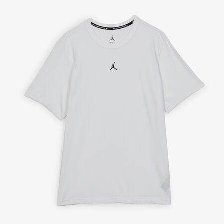 TEE SHIRT CENTERED LOGO : WIT/ZWART