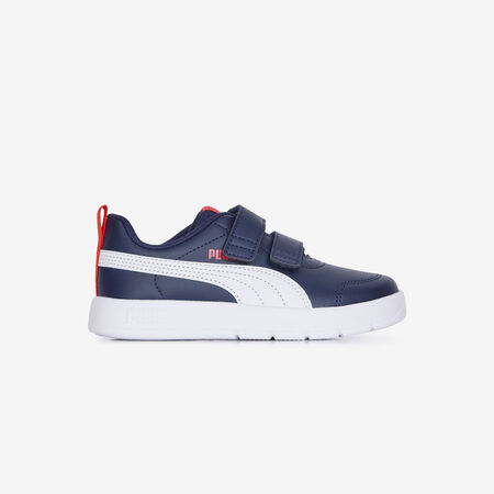 PUMA COURTFLEX V3 CF MARINEBLAUW/WIT KIND